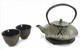 Earth Color Cast Iron Tea Set Bamboo