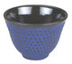 Hobnail Cast Iron Teacup Blue