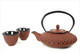 Shogun Cast Iron Tea Set Burgundy