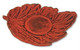 Red Cast Iron Teacup Saucer