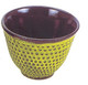 Hobnail Cast Iron Teacup Lime Yellow