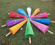 Asian Parasol – Chinese Japanese Nylon Umbrella for Photography, Cosplay, Weddings, 32 inch, Random Color