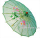 Green Transparent Chinese Parasol 22in