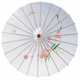 White Oriental Parasol – 32" Handmade Asian Umbrella for Wedding, Dance & Decoration