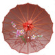 Red Transparent Chinese Parasol 22in