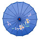Blue Transparent Japanese Parasol 30in