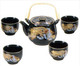 Porcelain Tea Set Golden Dragon 24oz