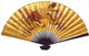 Large Oriental Wall Fan Dragon 30in