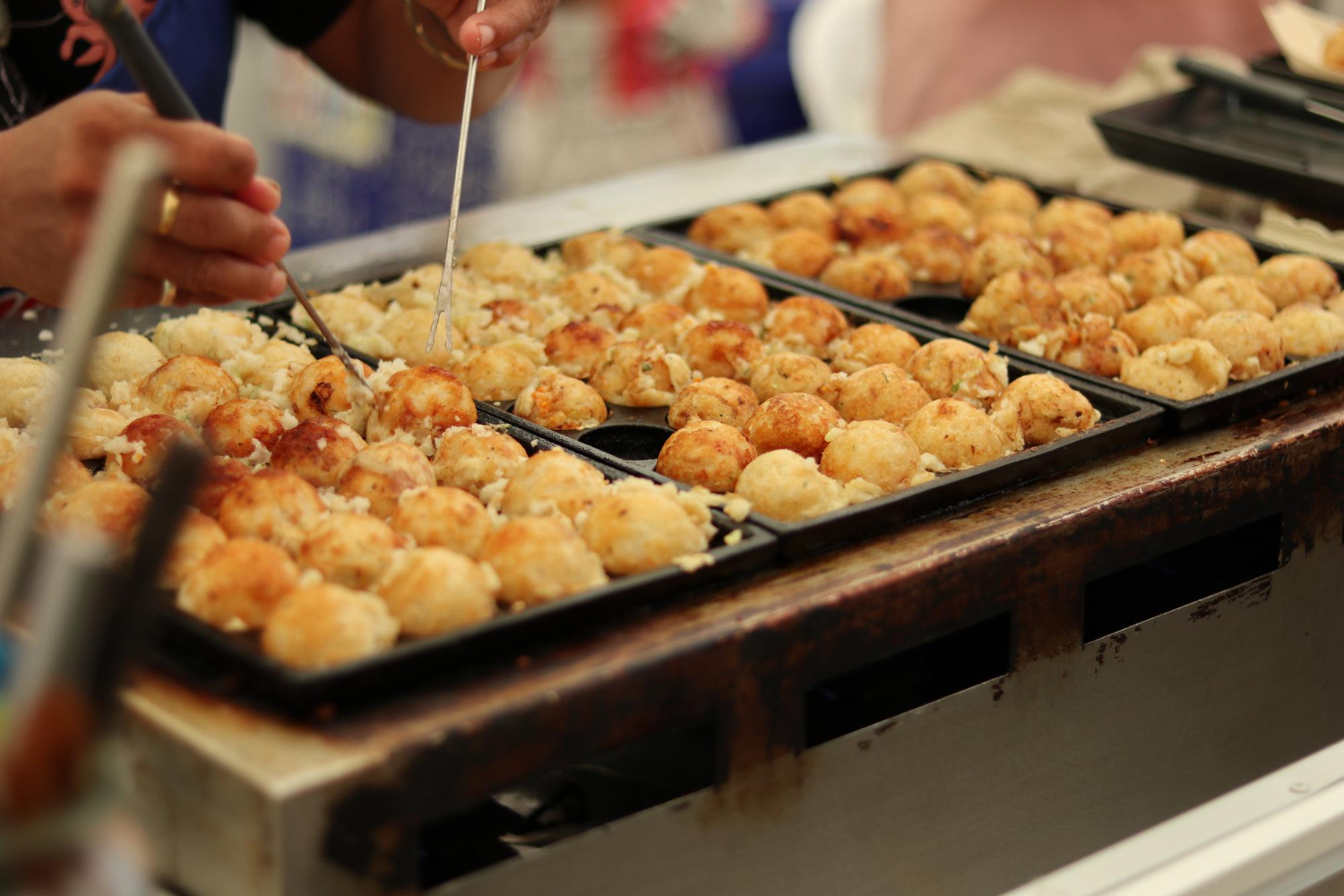 takoyaki, made in japan, pan, picks, oil brush