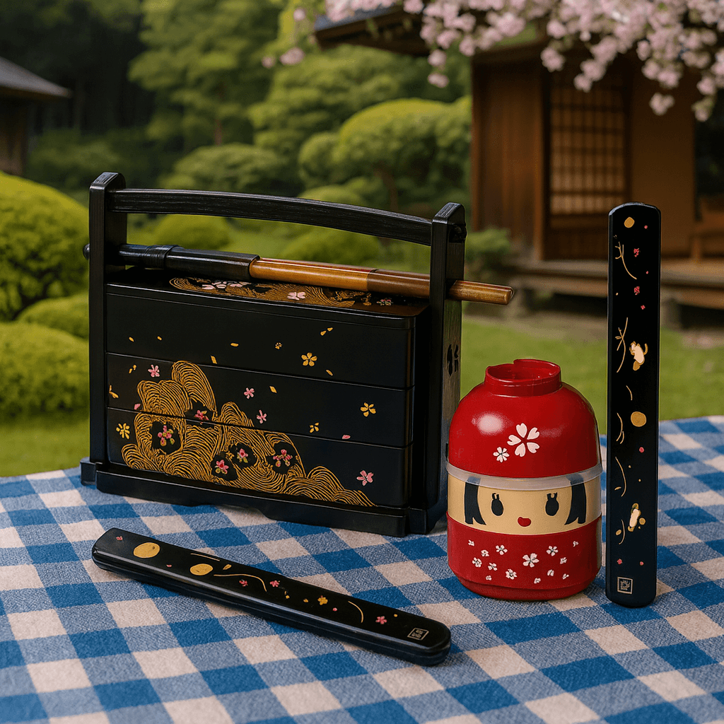 bento box with chopsticks, travel chopsticks with case