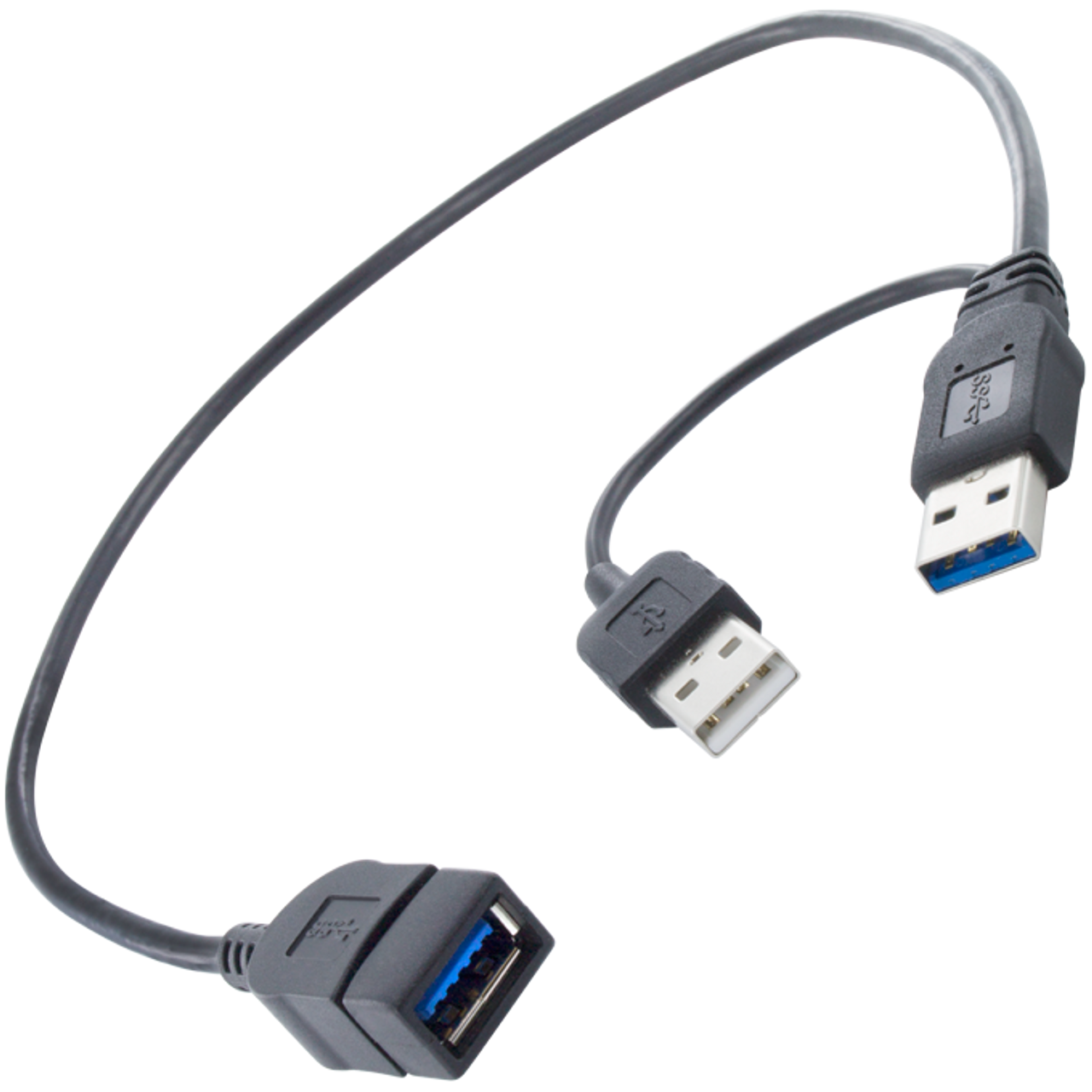 værtinde nål romersk USB3 Power Adapter Y-Cable - Apricorn