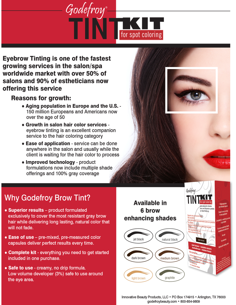 Godefroy Tint Kit (20 Applications) for Hair Coloring