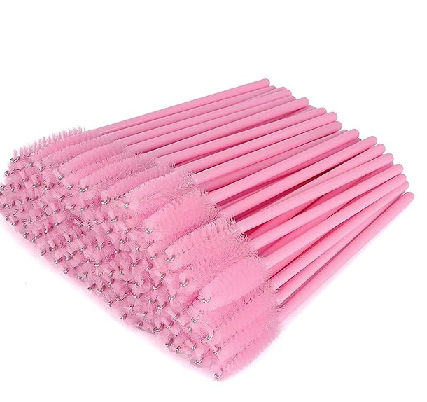 1 Pack PINK Mascara Brushes - Qty 50 pack