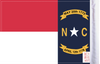 FLG-NC  North Carolina flag 6x9 (BACK)