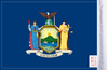 FLG-NY  New York flag 6x9 (BACK)