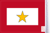 FLG-GS  Gold Star Service 6x9 flag (BACK)