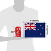 6"x9" New Zealand flag (size comparison view)