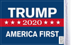 FLG-TRUMP  America First Trump 2020 flag 6x9 (BACK)
