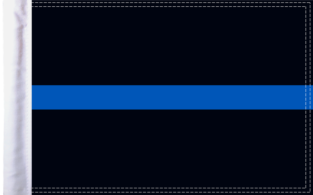 FLG-TBL15 Police Thin Blue Line flag 10x15