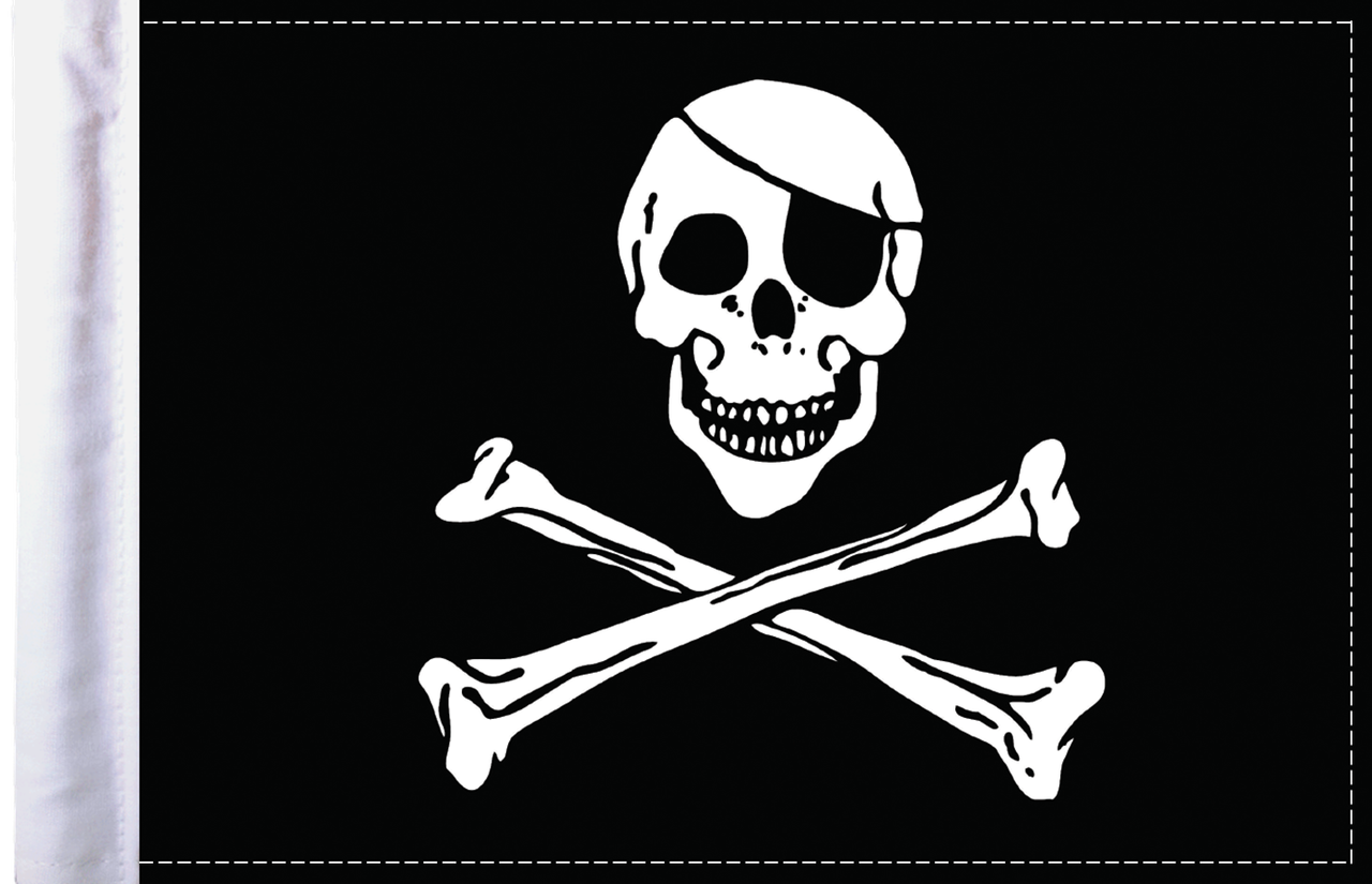 FLG-JR Jolly Roger flag 6x9