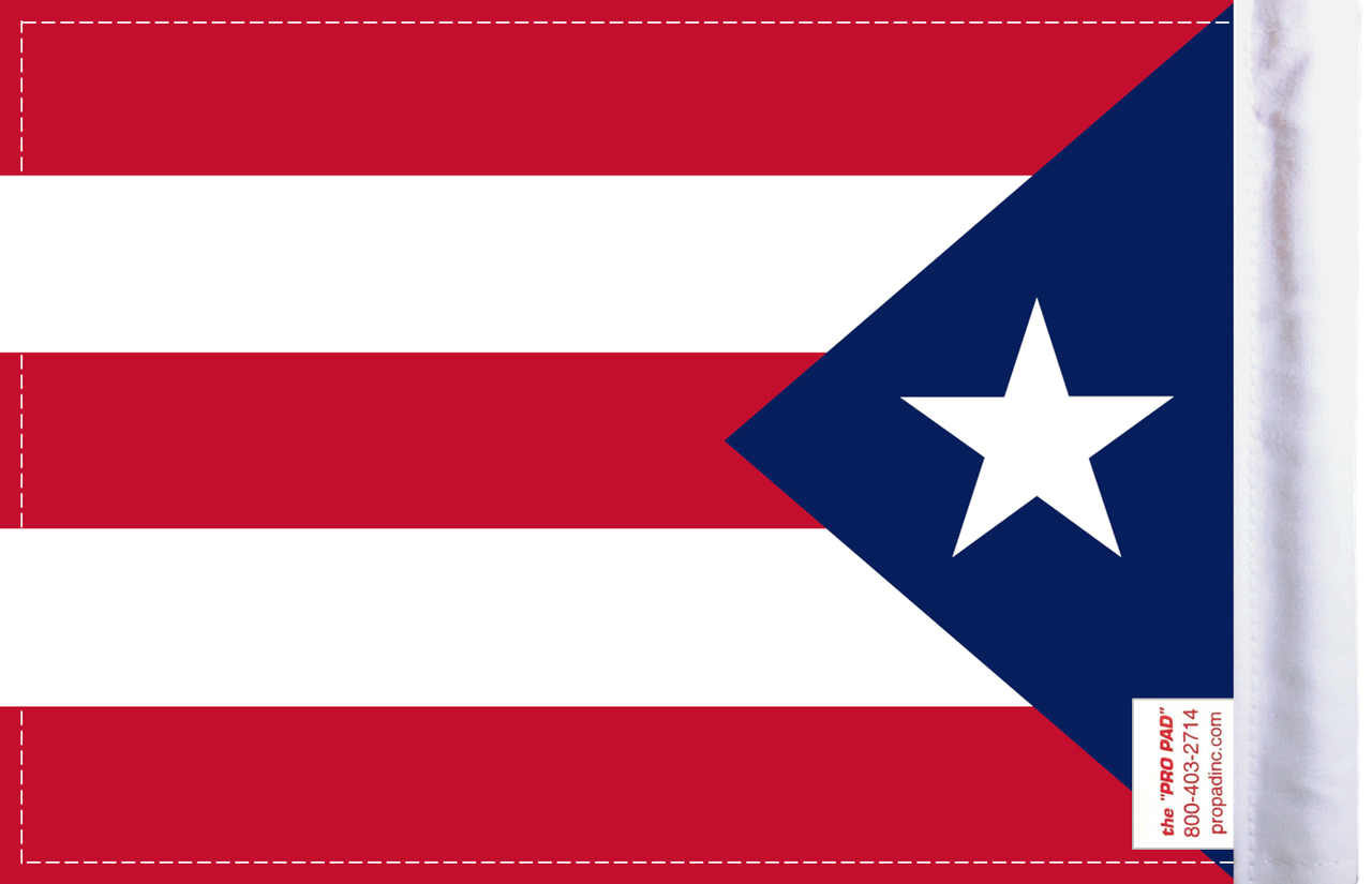 FLG-PR  Puerto Rico flag 6x9 (BACK)