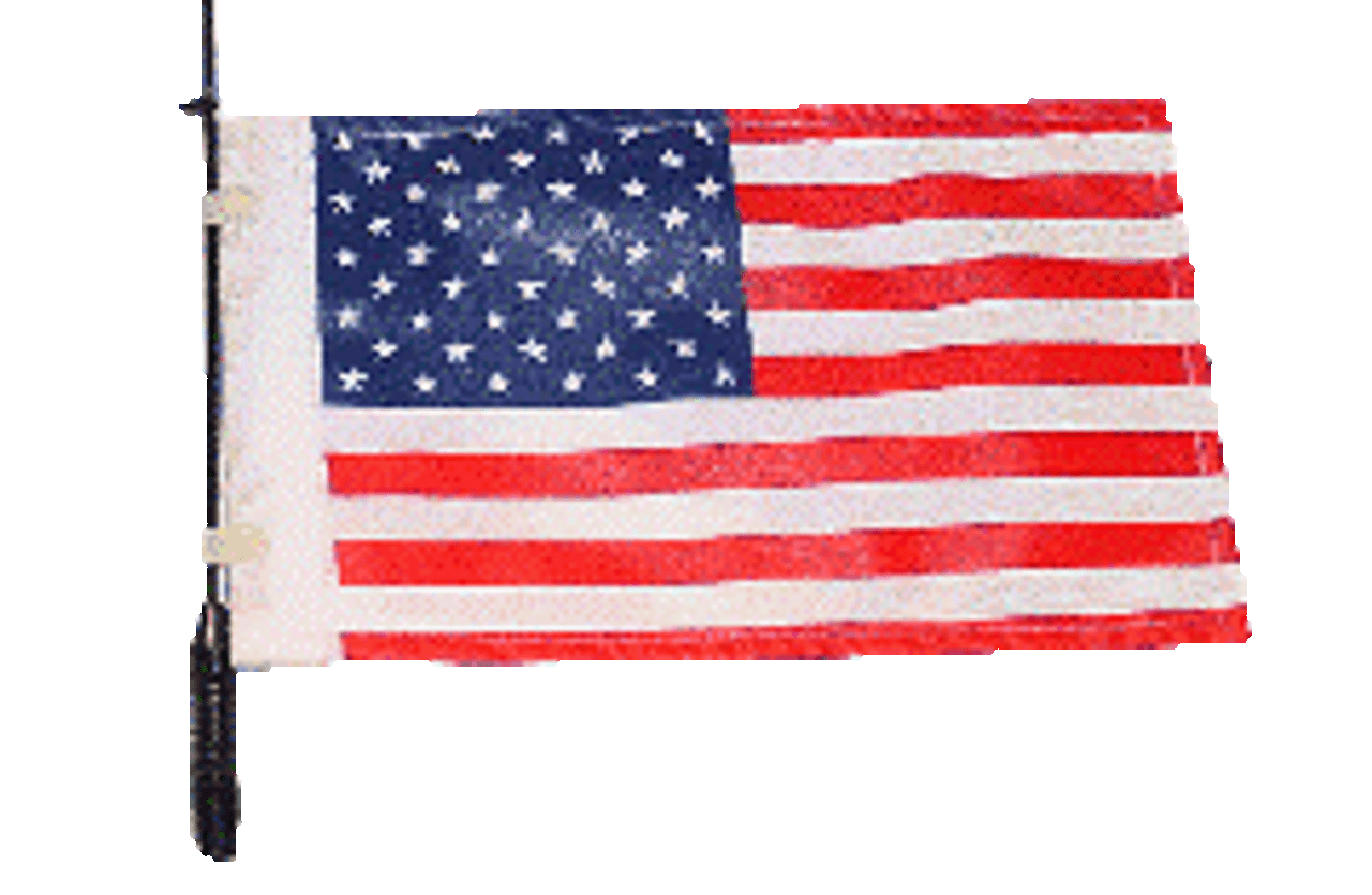 Ultra Classic 13 Inch Antenna,Motorcycle Flag Pole Mount with US American Flag for 1989-2020 Harley Davidson Electra Trike Street Tour Road 2 Antennas+2 Flag Pole Mounts with US Flags