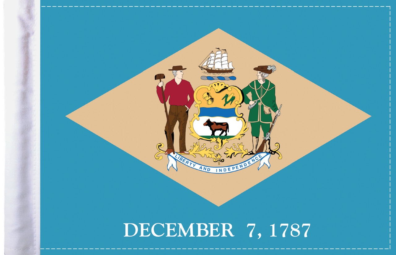 FLG-DE Delaware Flag 6x9