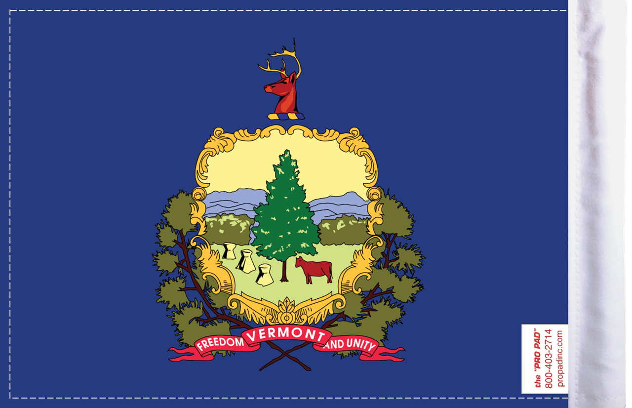 FLG-VT  Vermont flag 6x9 (BACK)