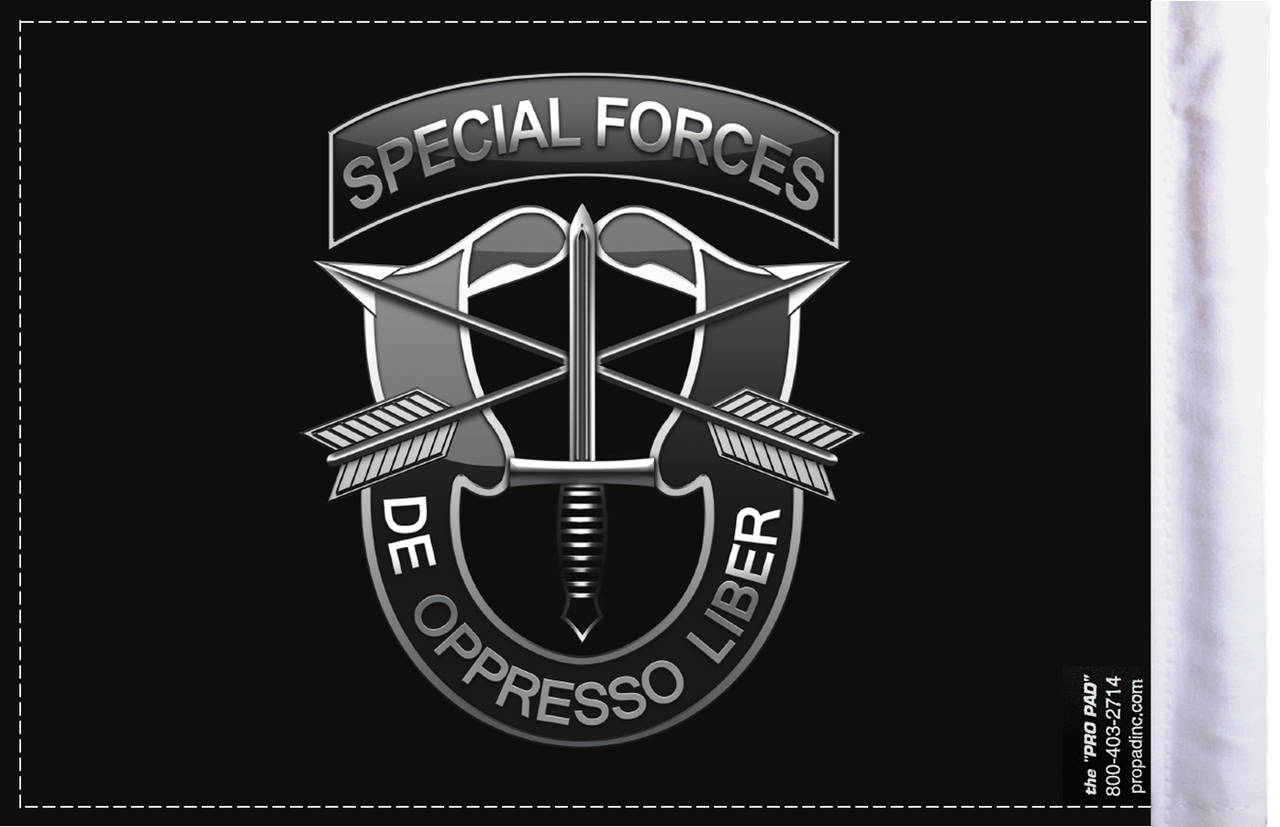 FLG-SPFDOL  Special Forces De Oppresso Liber 6x9 flag (BACK)