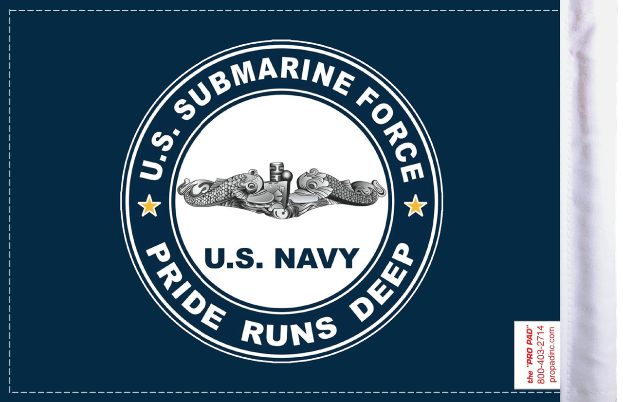 FLG-NVSUB Navy Submarine 6x9 Flag (BACK)