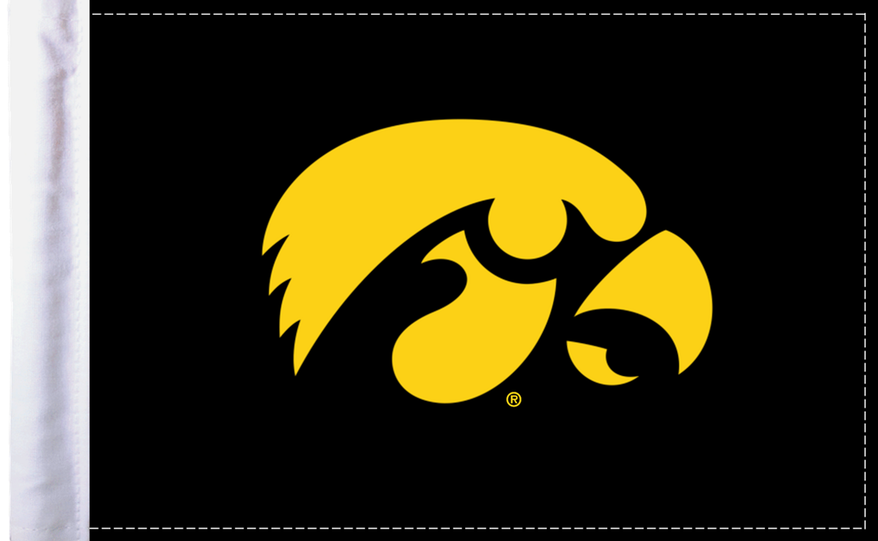 iowa hawkeye flag