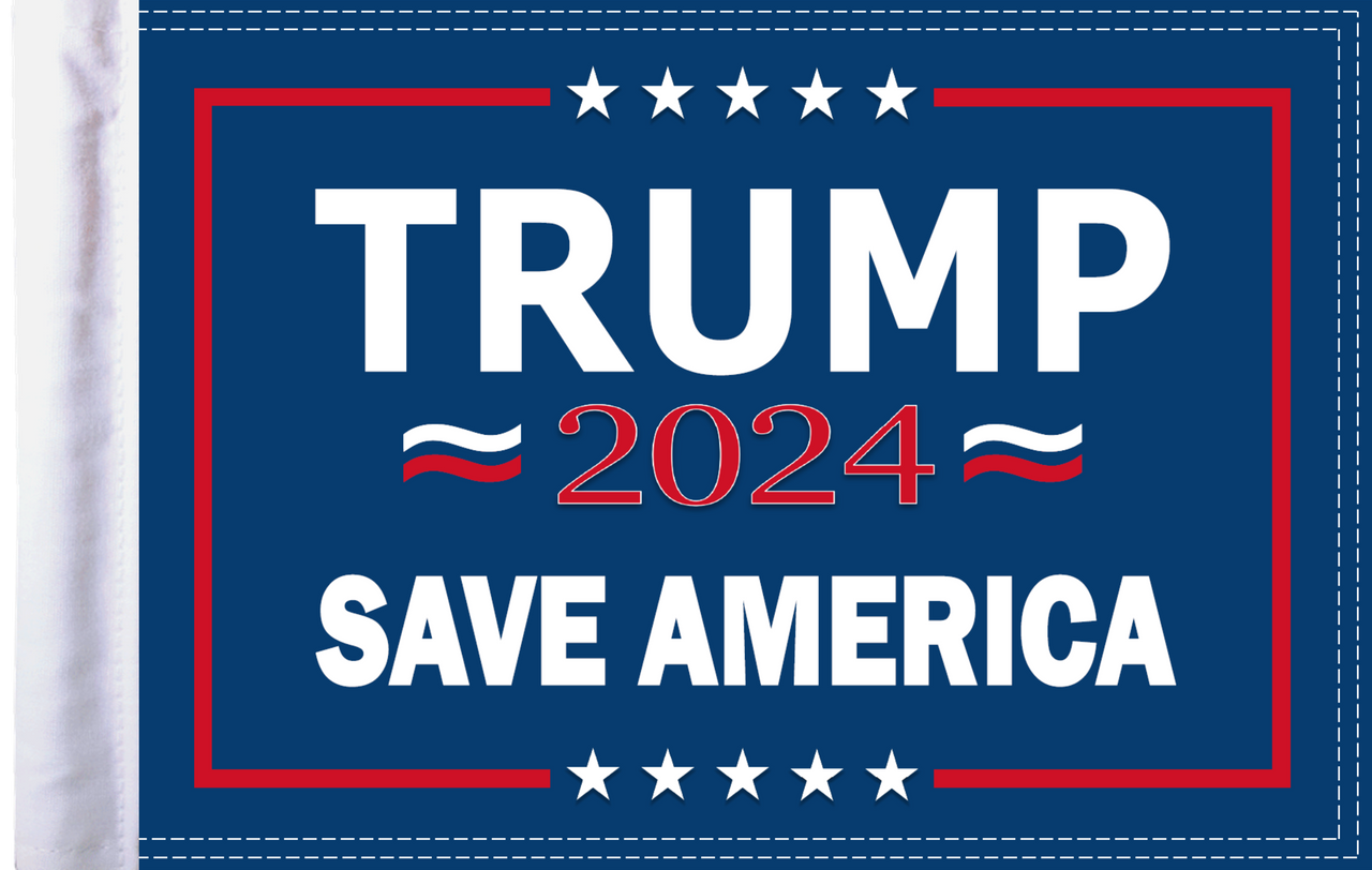 FLG-TRMPSA15  Trump 2024 Save America flag 10x15