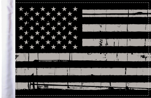 american flag image black and white