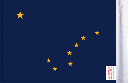 FLG-AK Alaska Flag 6x9 (BACK)