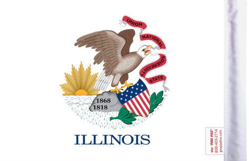 FLG-IL Illinois Flag 6x9 (BACK)