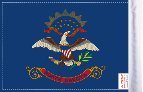 FLG-ND  North Dakota flag 6x9 (BACK)