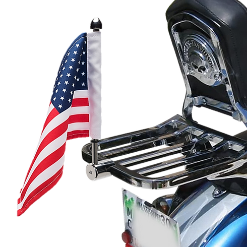 Square/Flat Rack Motorcycle Flag Mounts