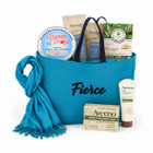 teal cancer gift basket