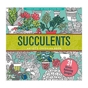 Succulents coloring book