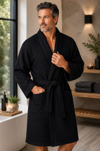 black waffle robe for get well gifting