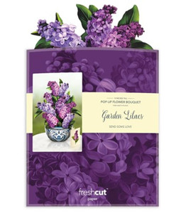 FreshCut Paper™ Garden Lilacs 3D Pop-up Bouquet
