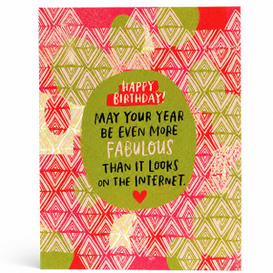 internet fabulous birthday card
