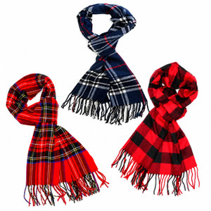 plaid scarf gift for get well giving