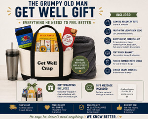 Get Well Gift for Men – Grumpy Old Man Basket