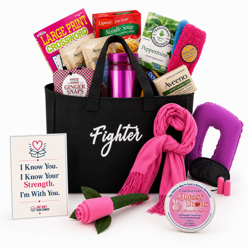 Big Queasy™ Cancer Gift Basket for Women – Comfort for Chemo & Treatment Days