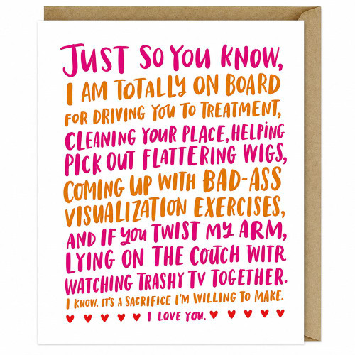 Friendship Through Cancer Empathy Card