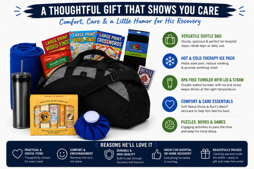 get well gift basket for a man