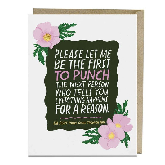 Happens for a reason empathy card.