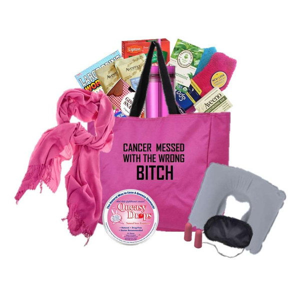 Cancer Messed With The Wrong Bitch Big Queasy Gift Bag