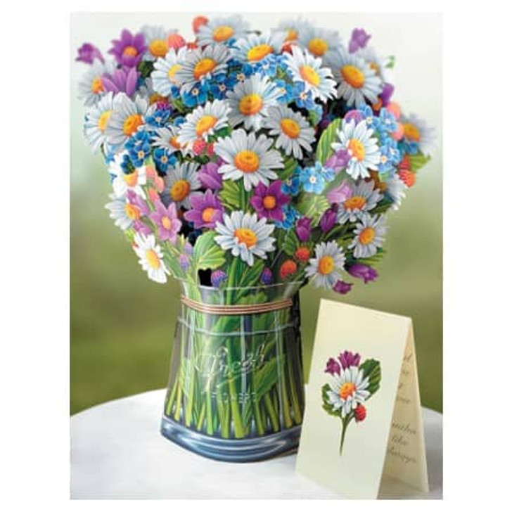 FreshCut Paper™ Daisies 3D Pop-up Bouquet